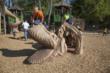 GFRC Play Sculptures like this dinosaur add a new dimension of fun and imagination to the playground.
